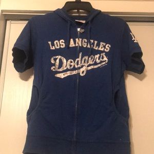 Women’s Los Angeles Dodgers Short Sleeve zip up